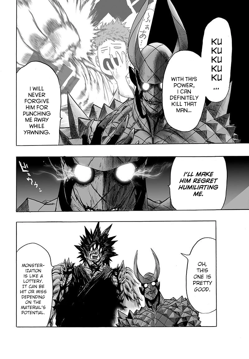 One Punch Man Manga Chapter 72 page 20 - Monsterization scene