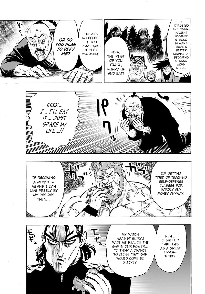 One Punch Man Manga Chapter 72 page 21 - Monsterization scene