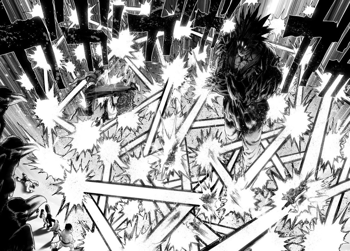 One Punch Man Manga Chapter 72 page 46 - Monsterization scene
