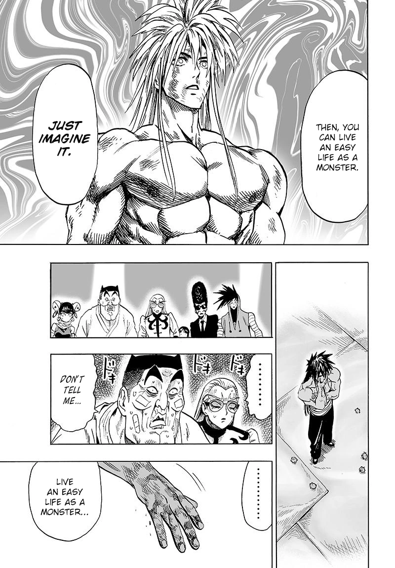 One Punch Man Manga Chapter 72 page 54 - Monsterization scene