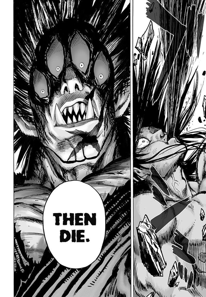 One Punch Man Manga Chapter 72 page 59 - Monsterization scene