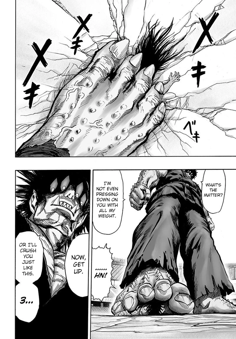 One Punch Man Manga Chapter 73 page 11 - Resistance of the Strong scene