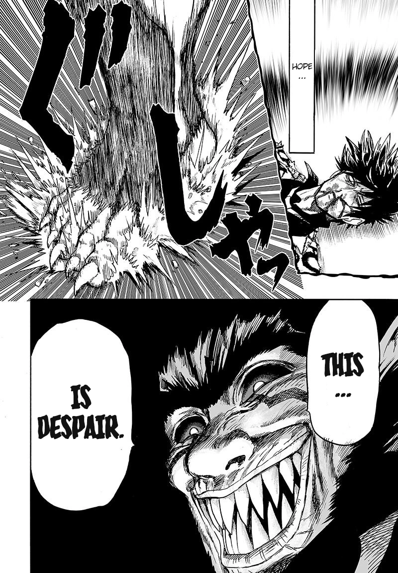 One Punch Man Manga Chapter 74.2 page 17 - Depths of Despair (Part 2) scene