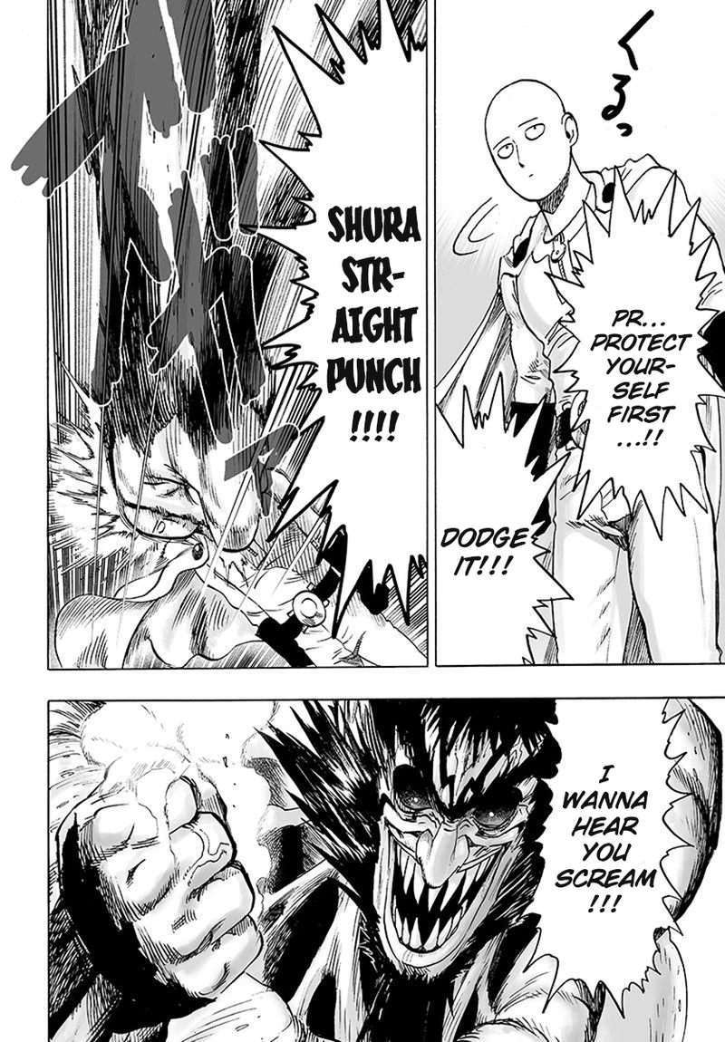 One Punch Man Manga Chapter 75 page 10 - Foul scene
