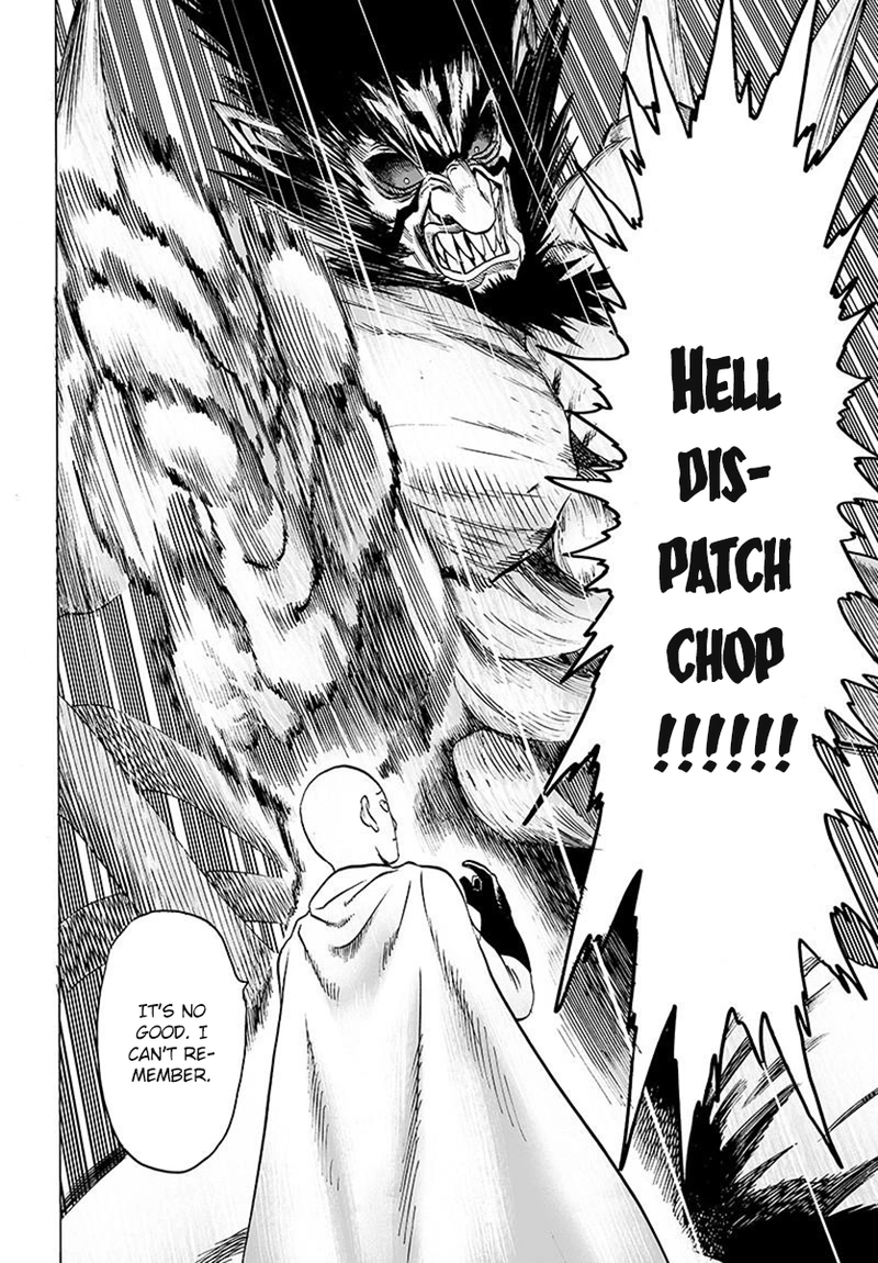 One Punch Man Manga Chapter 75 page 12 - Foul scene