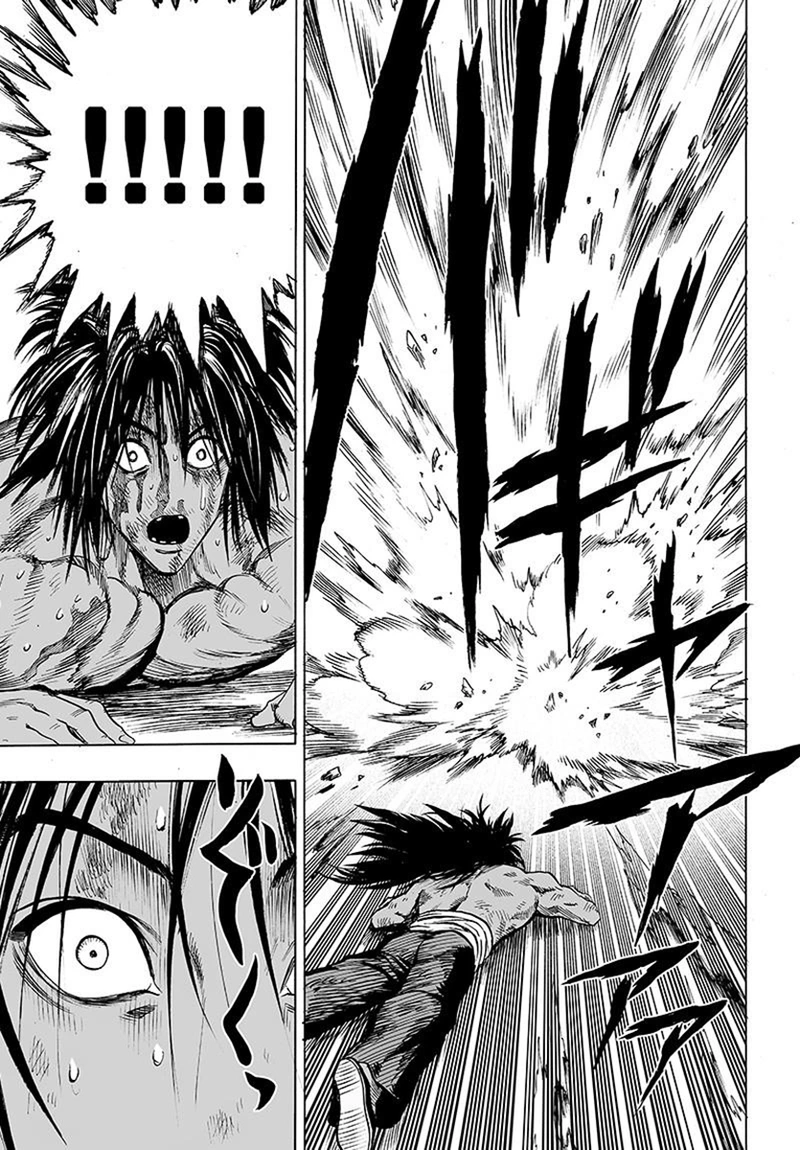 One Punch Man Manga Chapter 75 page 13 - Foul scene
