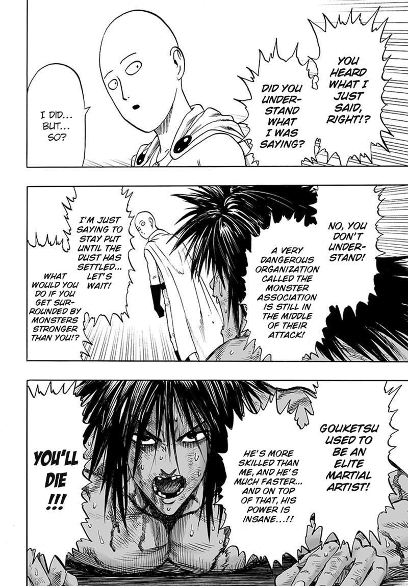 One Punch Man Manga Chapter 75 page 26 - Foul scene