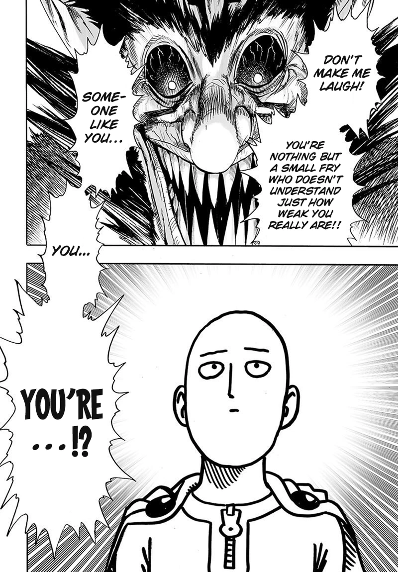 One Punch Man Manga Chapter 75 page 4 - Foul scene