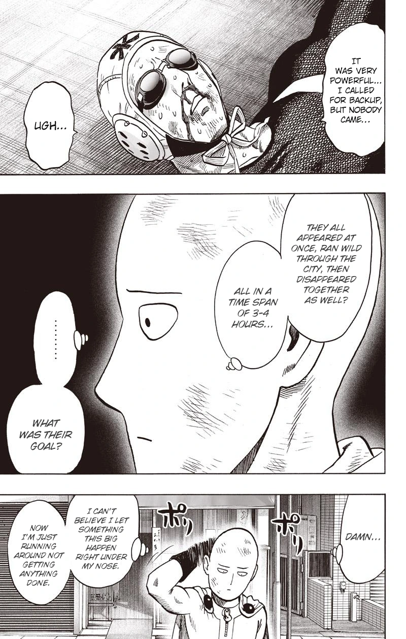 One Punch Man Manga Chapter 76 page 13 - Stagnation and Growth scene