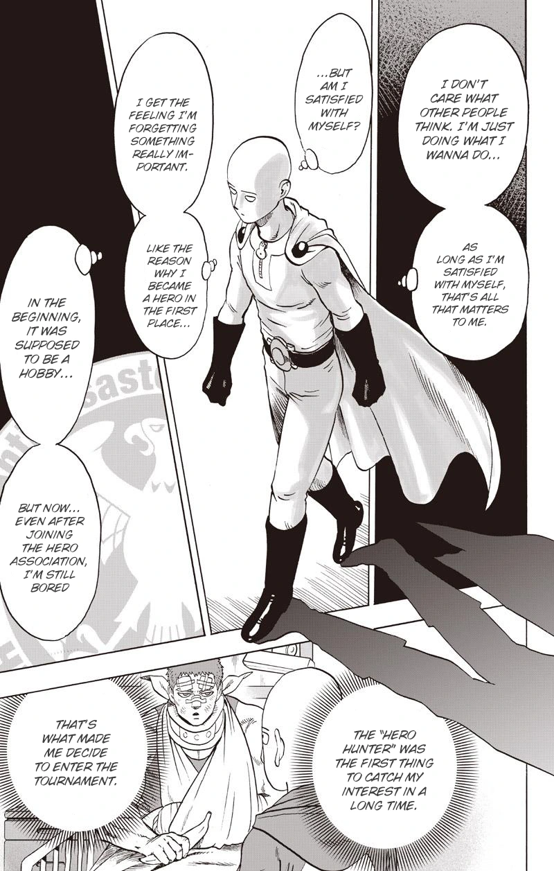 One Punch Man Manga Chapter 76 page 15 - Stagnation and Growth scene
