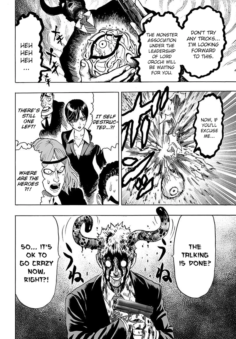 One Punch Man Manga Chapter 79 page 18 - Infinite Combo scene