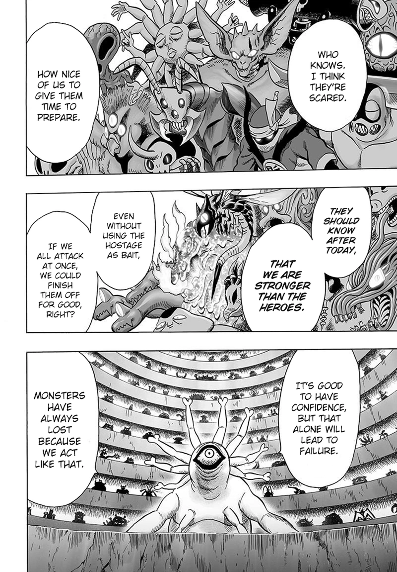 One Punch Man Manga Chapter 79 page 28 - Infinite Combo scene