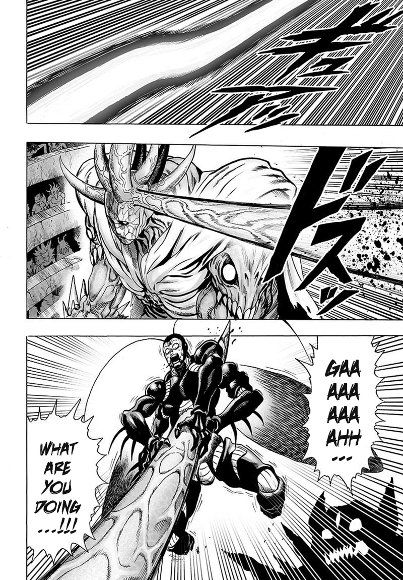 One Punch Man Manga Chapter 79 page 32 - Infinite Combo scene