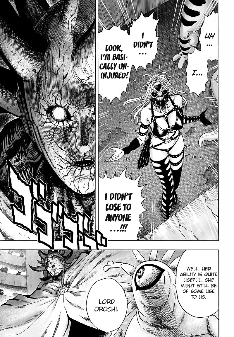 One Punch Man Manga Chapter 79 page 35 - Infinite Combo scene
