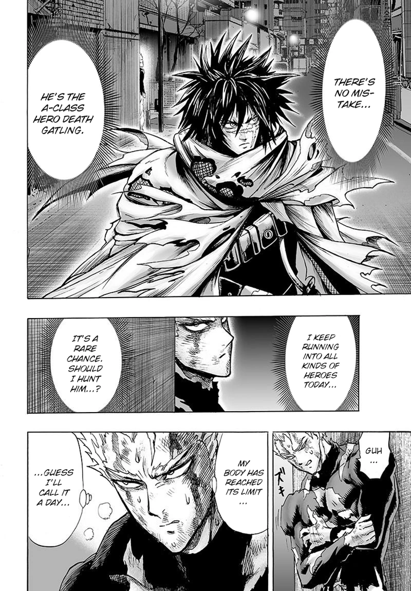 One Punch Man Manga Chapter 79 page 40 - Infinite Combo scene