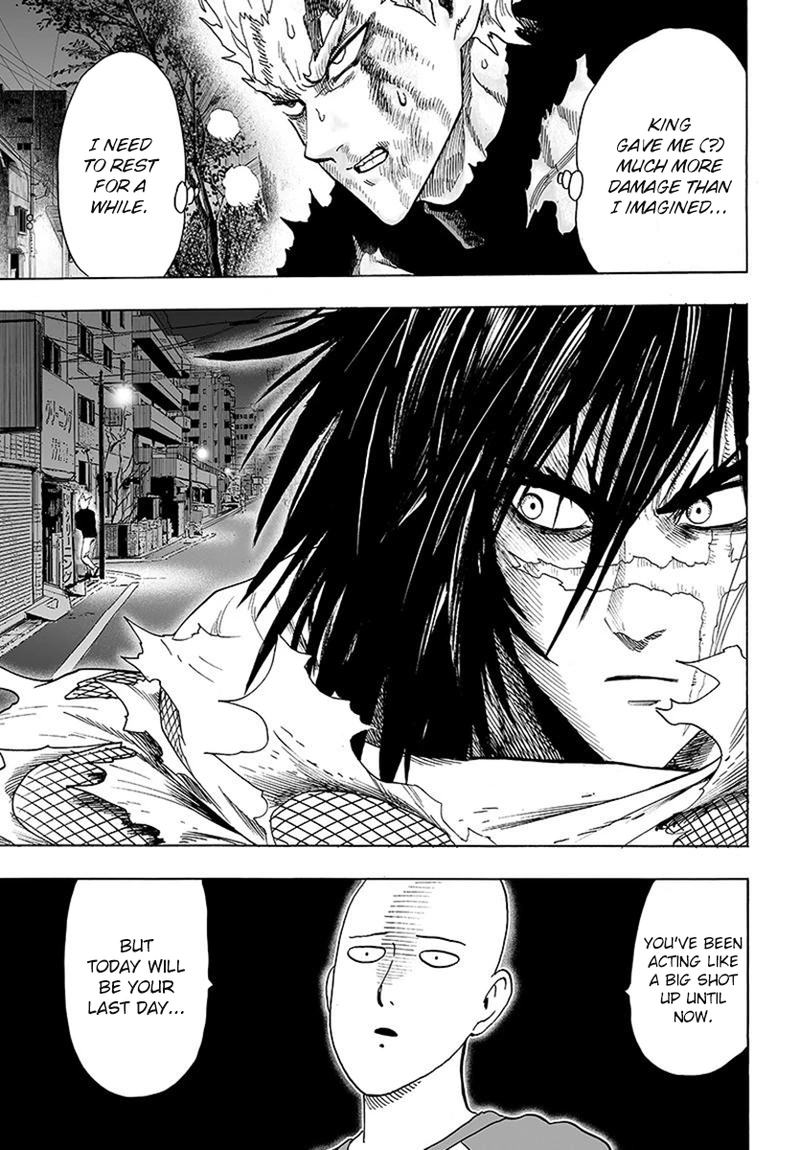 One Punch Man Manga Chapter 79 page 41 - Infinite Combo scene