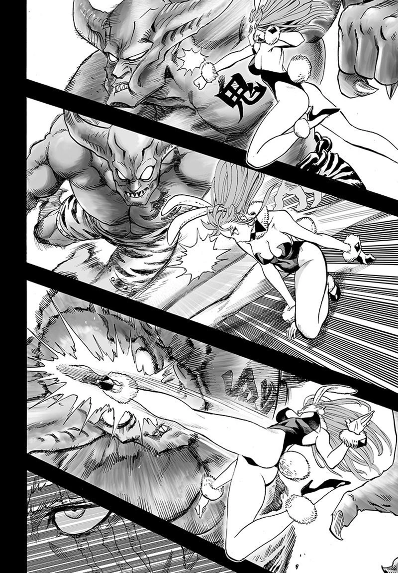 One Punch Man Manga Chapter 79 page 44 - Infinite Combo scene