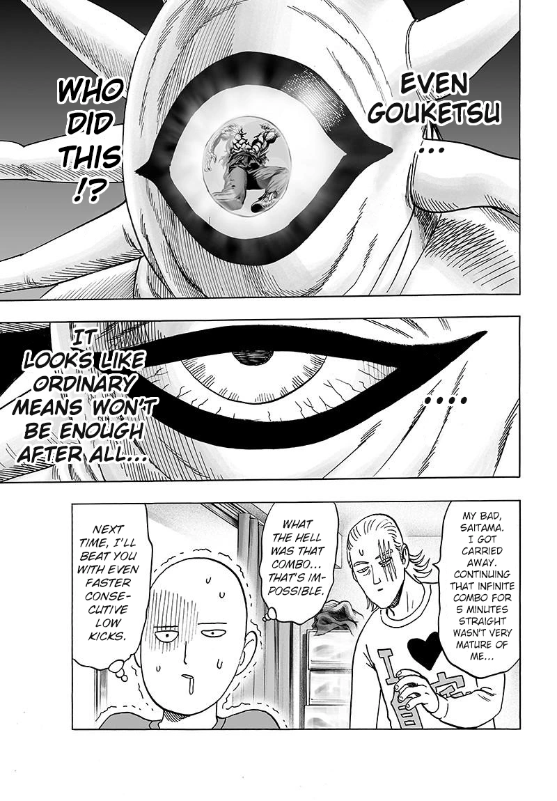 One Punch Man Manga Chapter 79 page 47 - Infinite Combo scene