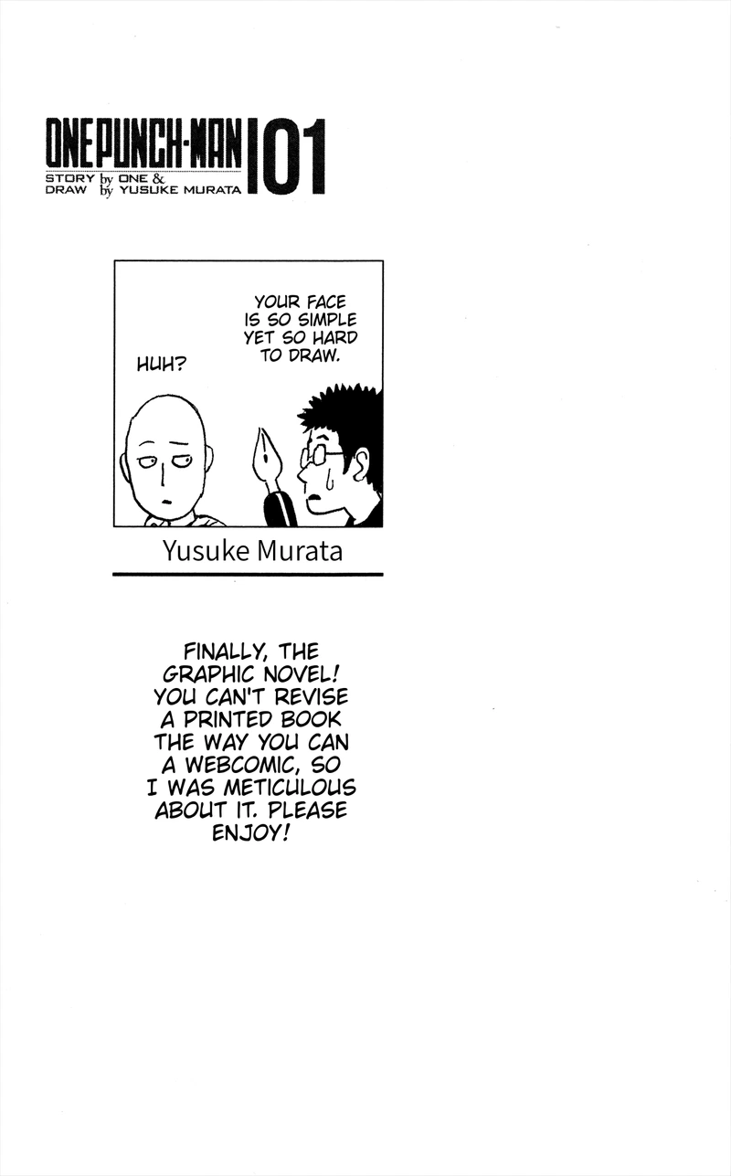 One Punch Man Manga Chapter 8.5 page 28 - 200 Yen | Volume 1 Extras scene