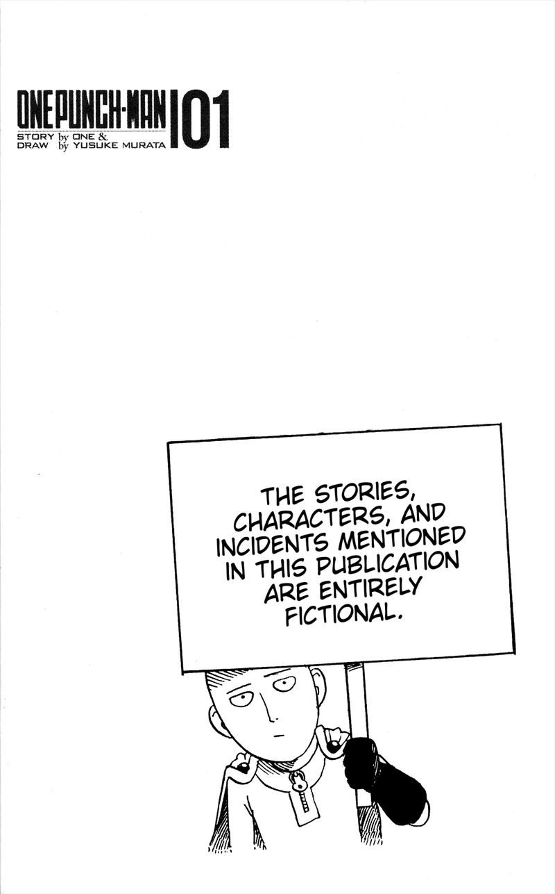 One Punch Man Manga Chapter 8.5 page 29 - 200 Yen | Volume 1 Extras scene