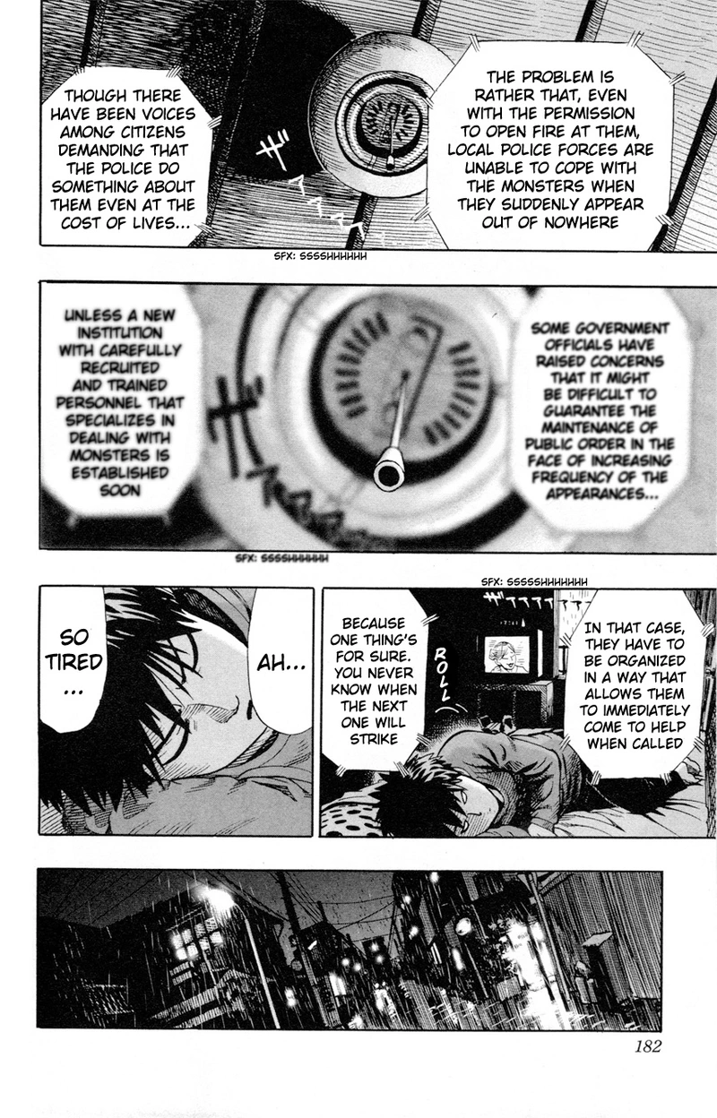 One Punch Man Manga Chapter 8.5 page 8 - 200 Yen | Volume 1 Extras scene