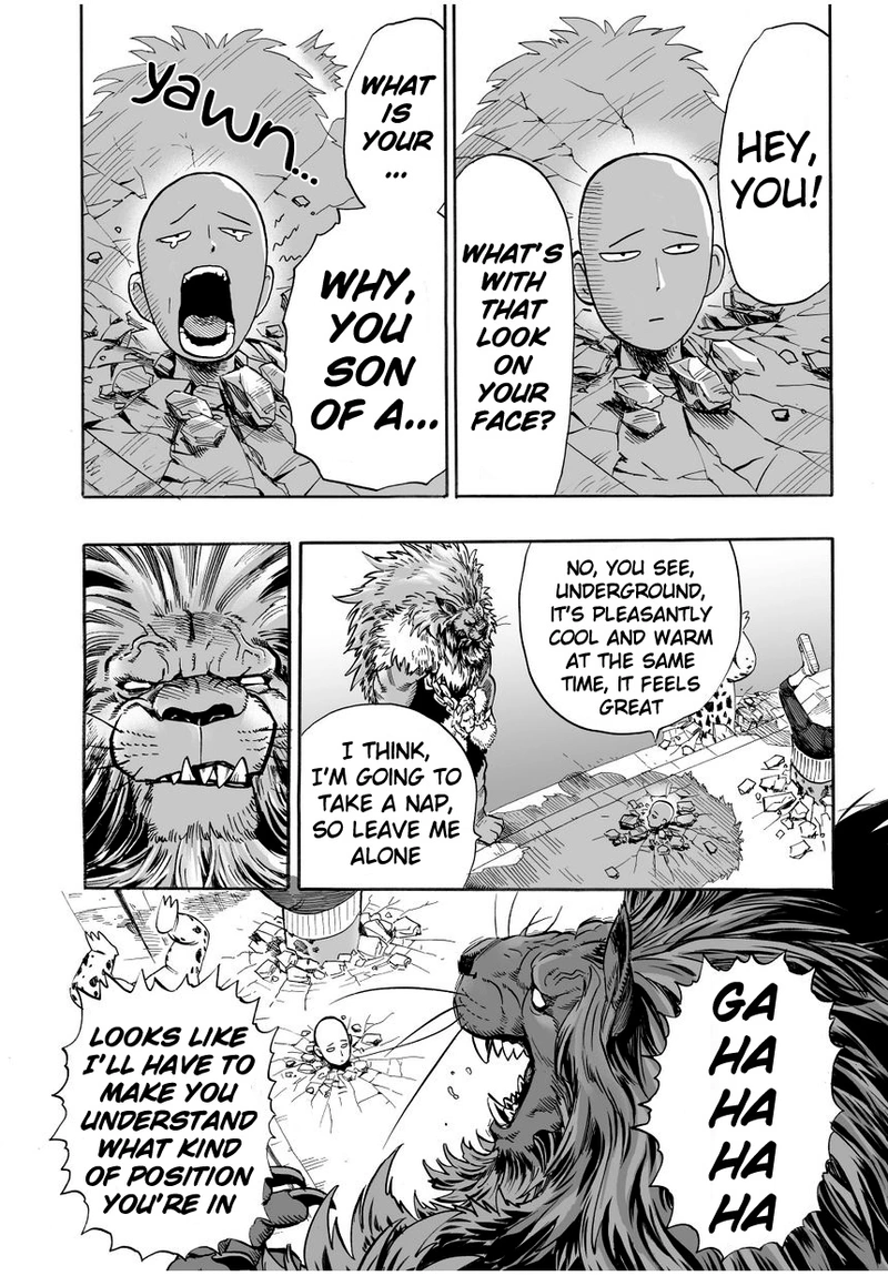 One Punch Man Manga Chapter 8 page 11 - You Mean This Guy? scene