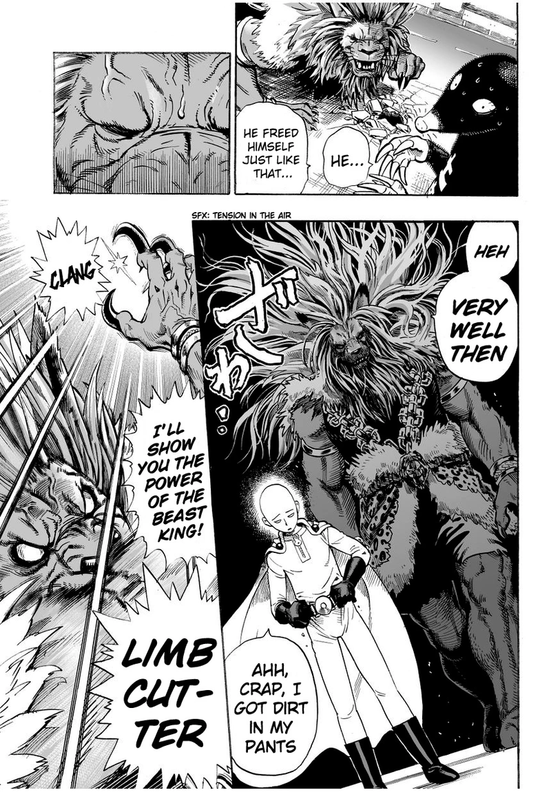 One Punch Man Manga Chapter 8 page 13 - You Mean This Guy? scene