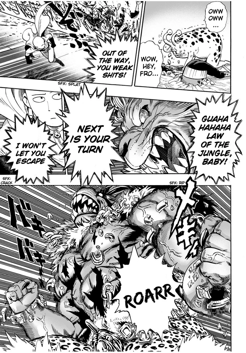 One Punch Man Manga Chapter 8 page 15 - You Mean This Guy? scene