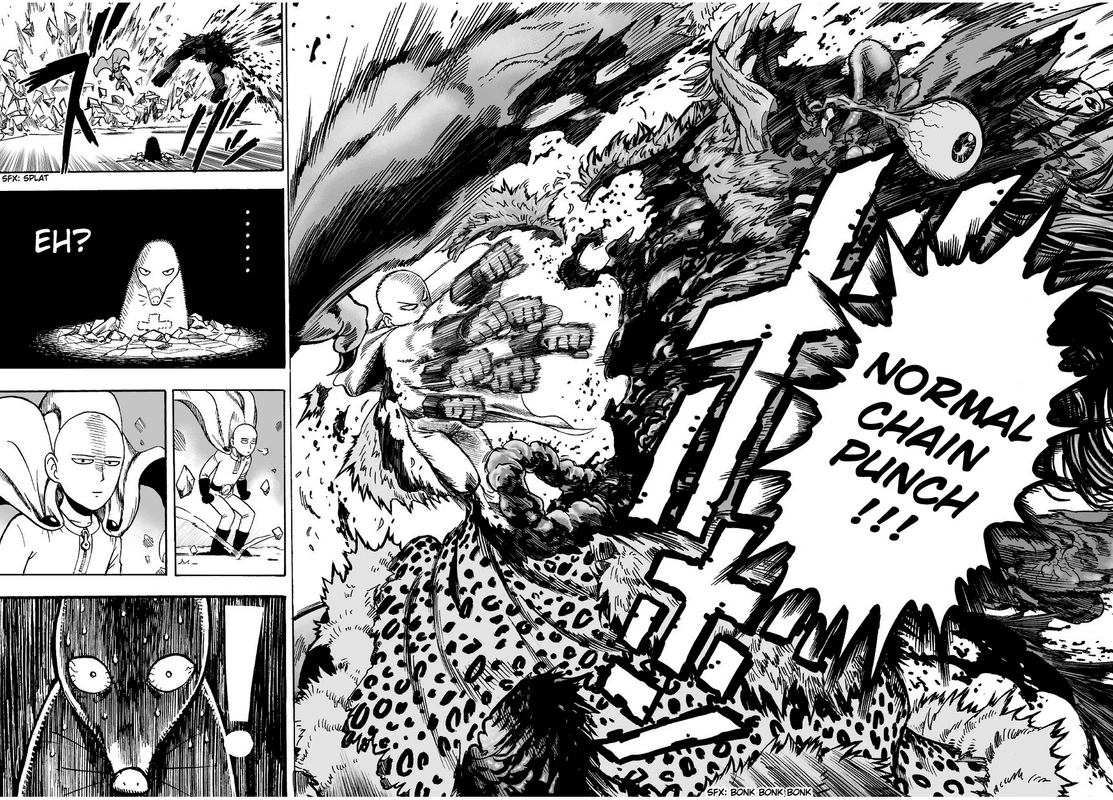 One Punch Man Manga Chapter 8 page 17 - You Mean This Guy? scene