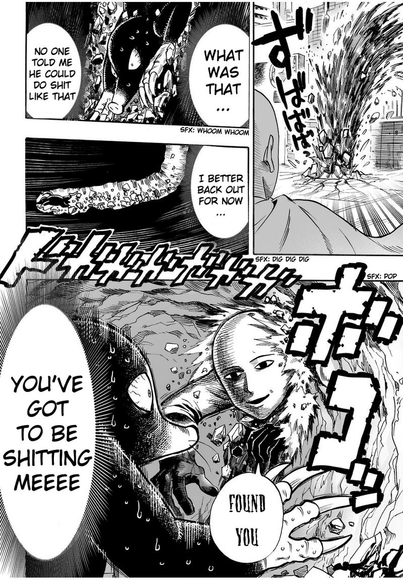 One Punch Man Manga Chapter 8 page 18 - You Mean This Guy? scene