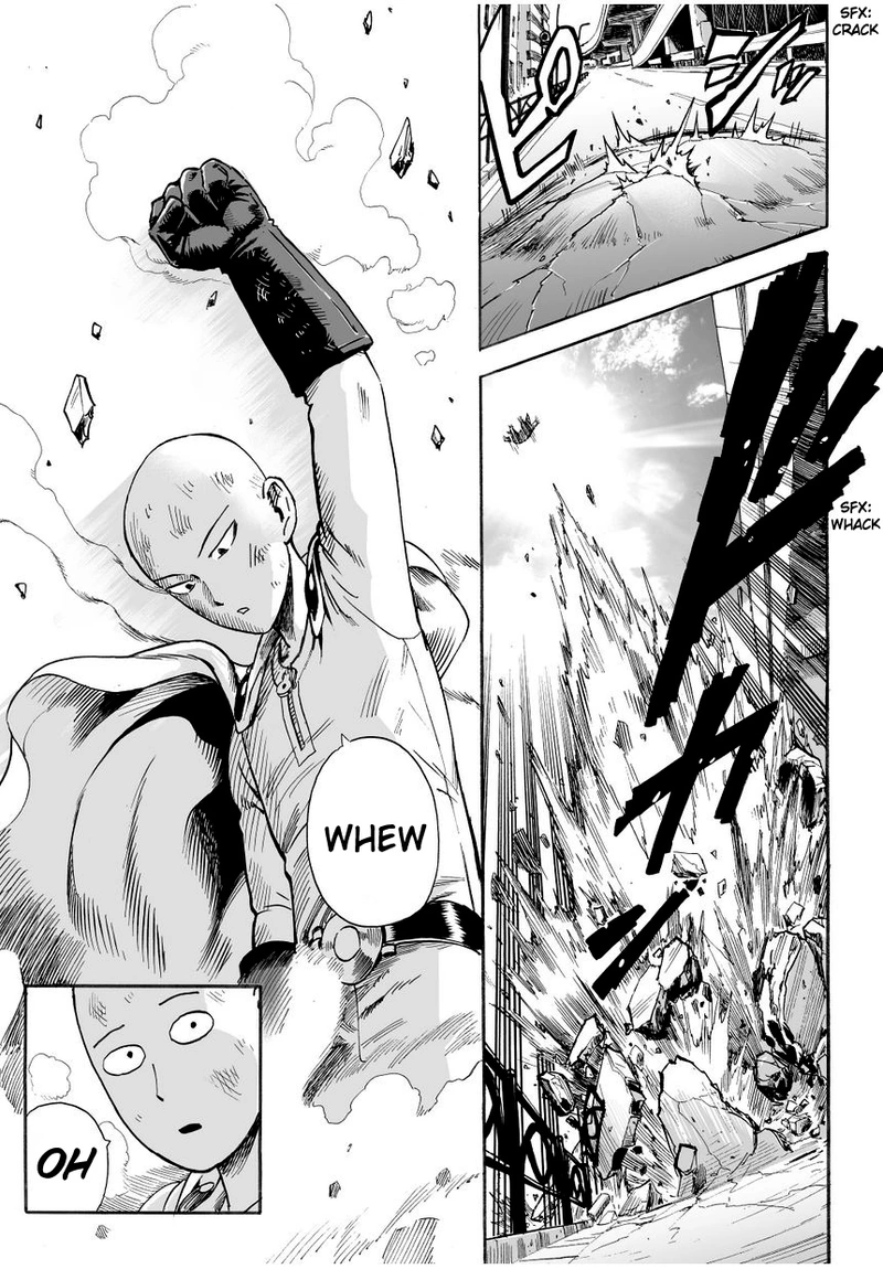 One Punch Man Manga Chapter 8 page 19 - You Mean This Guy? scene
