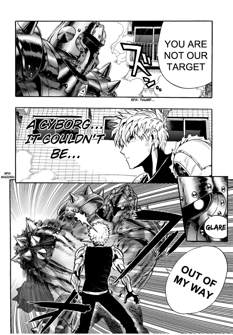 One Punch Man Manga Chapter 8 page 2 - You Mean This Guy? scene