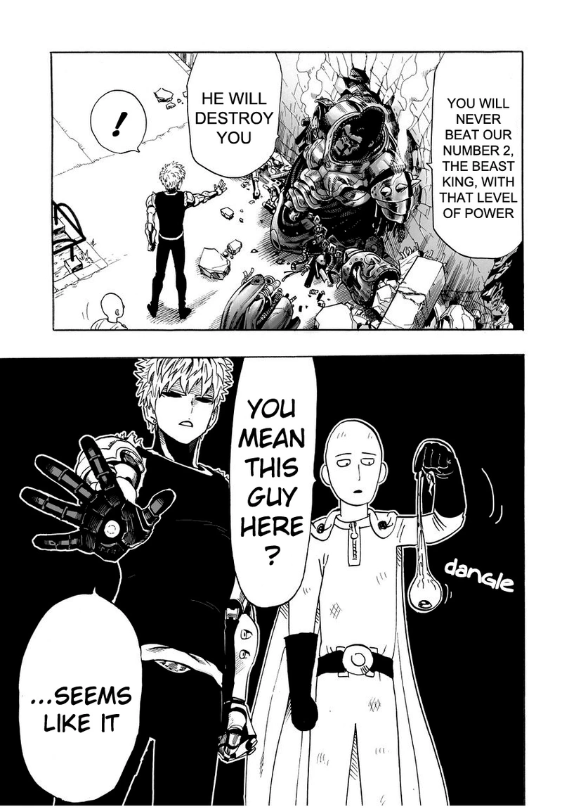 One Punch Man Manga Chapter 8 page 21 - You Mean This Guy? scene