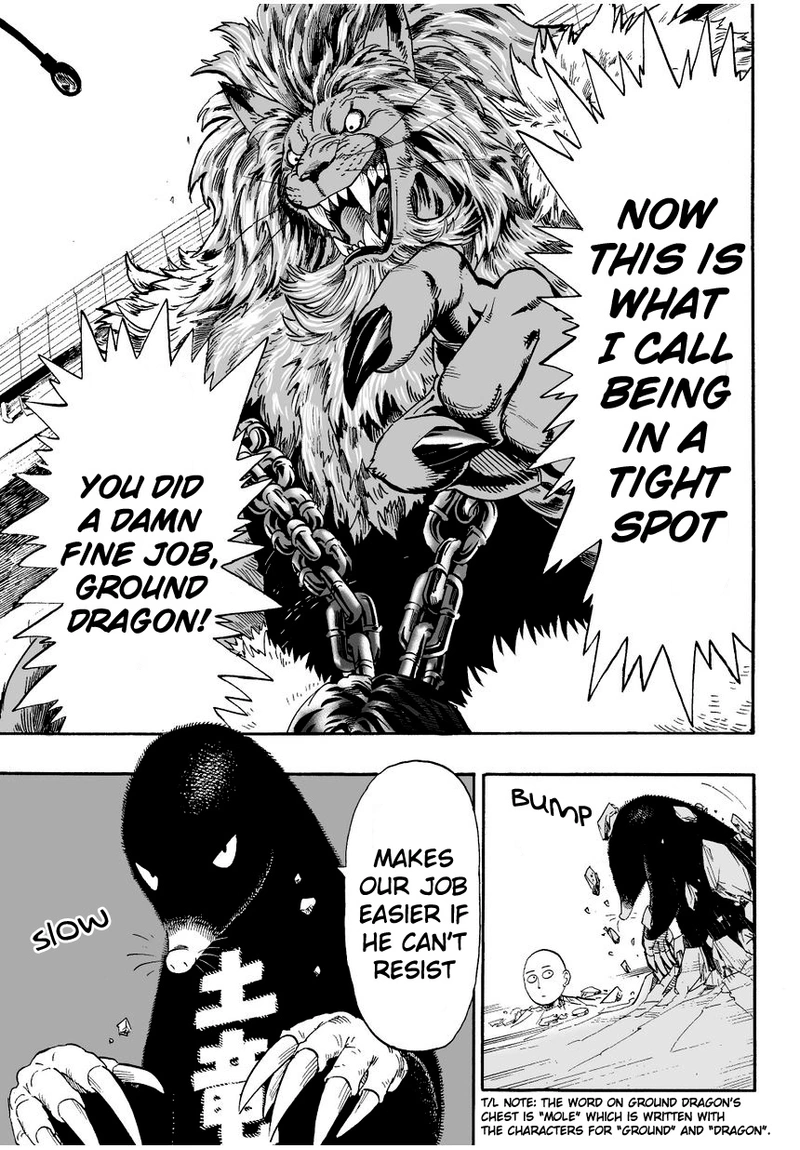 One Punch Man Manga Chapter 8 page 5 - You Mean This Guy? scene