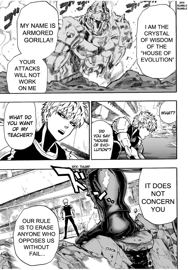 One Punch Man Manga Chapter 8 page 9 - You Mean This Guy? scene