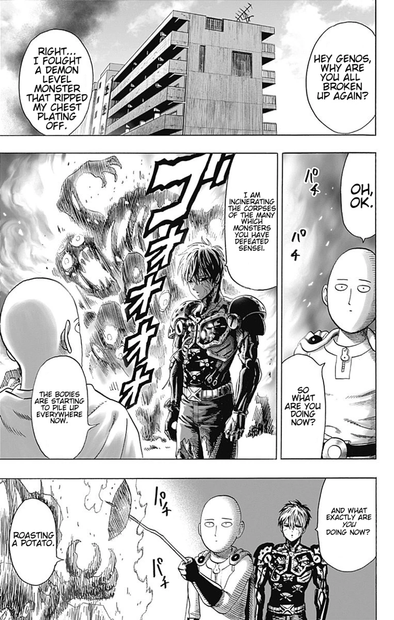 One Punch Man Manga Chapter 80.6 page 16 - Disaster Level | Volume 15 Extras scene