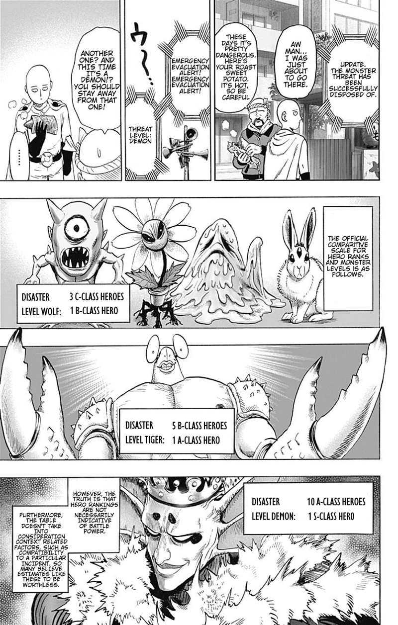 One Punch Man Manga Chapter 80.6 page 4 - Disaster Level | Volume 15 Extras scene