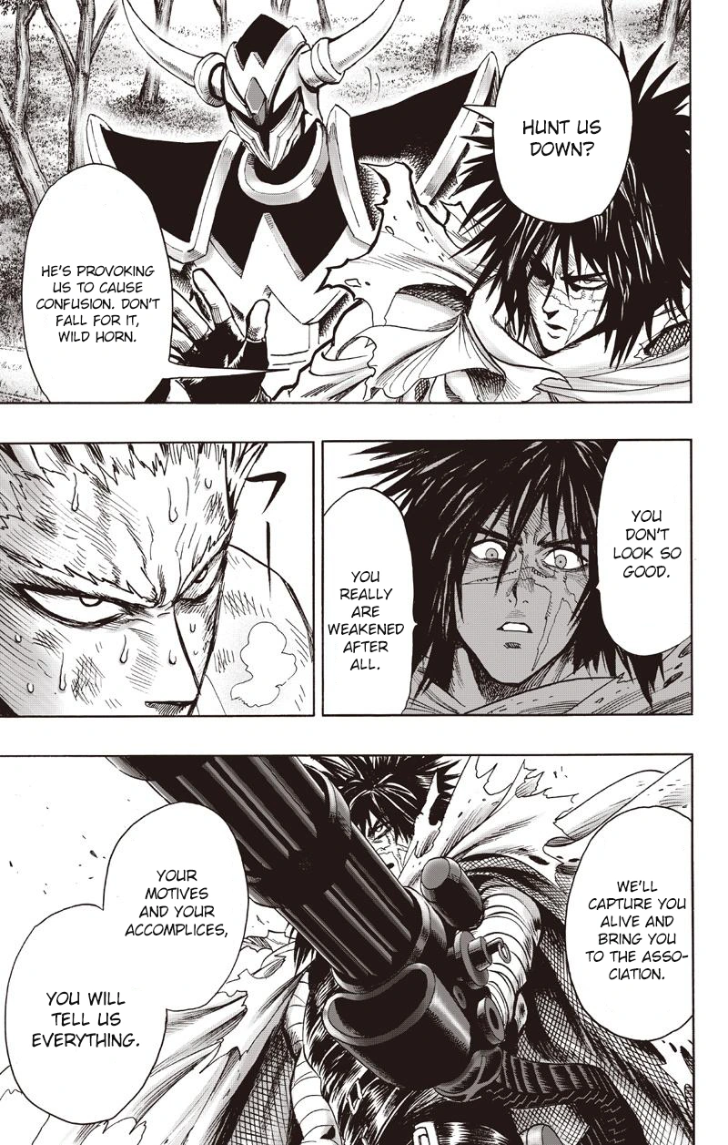 One Punch Man Manga Chapter 81 page 13 - Willpower scene