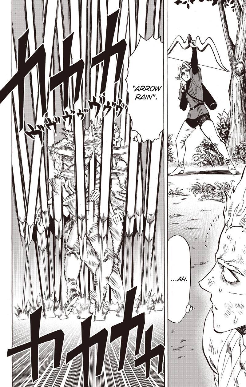 One Punch Man Manga Chapter 81 page 22 - Willpower scene