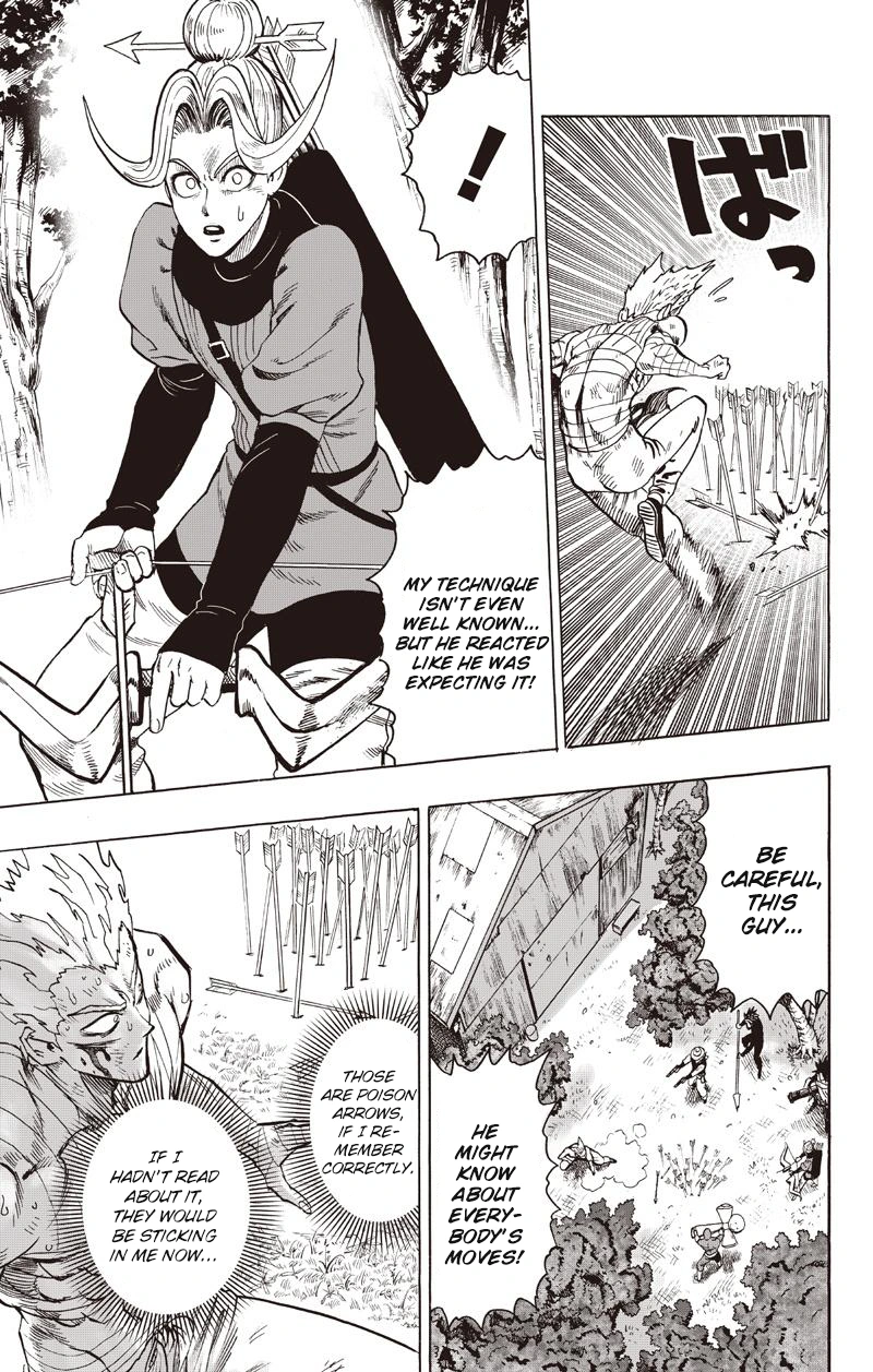 One Punch Man Manga Chapter 81 page 23 - Willpower scene