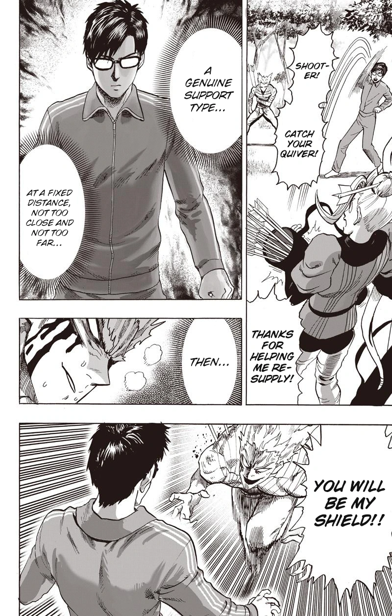 One Punch Man Manga Chapter 81 page 36 - Willpower scene