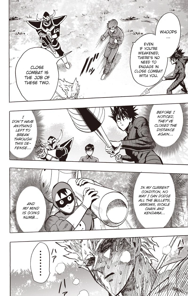 One Punch Man Manga Chapter 81 page 40 - Willpower scene