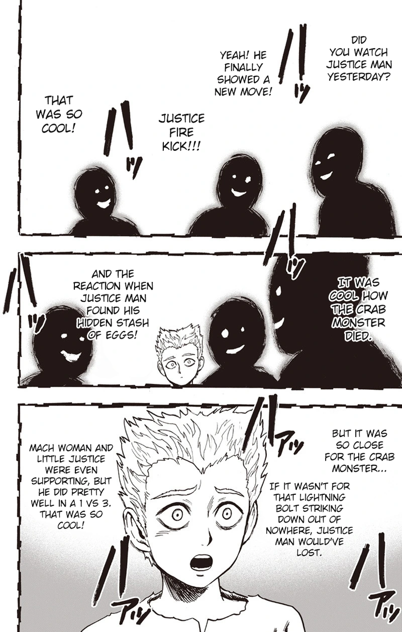 One Punch Man Manga Chapter 82 page 4 - To The Limit scene