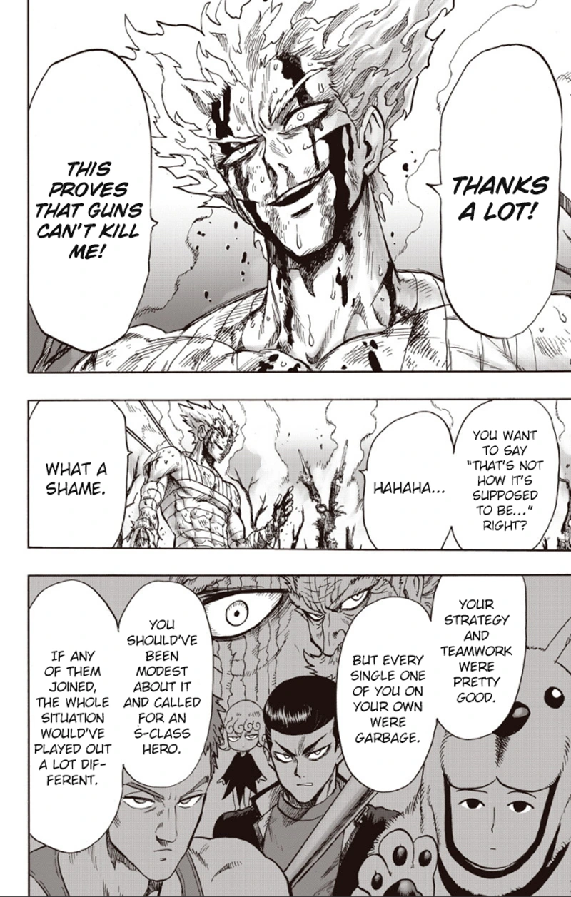 One Punch Man Manga Chapter 82 page 49 - To The Limit scene