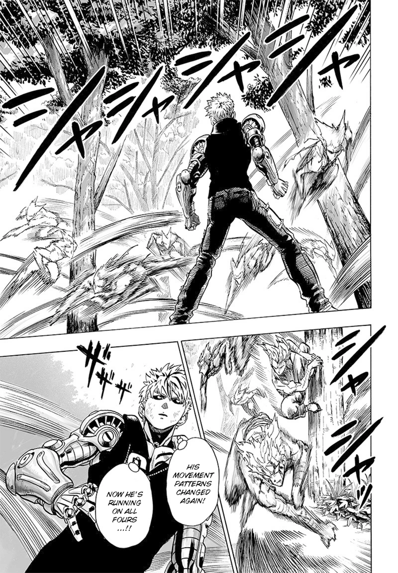 One Punch Man Manga Chapter 83 page 23 - The Cruel Staircase scene