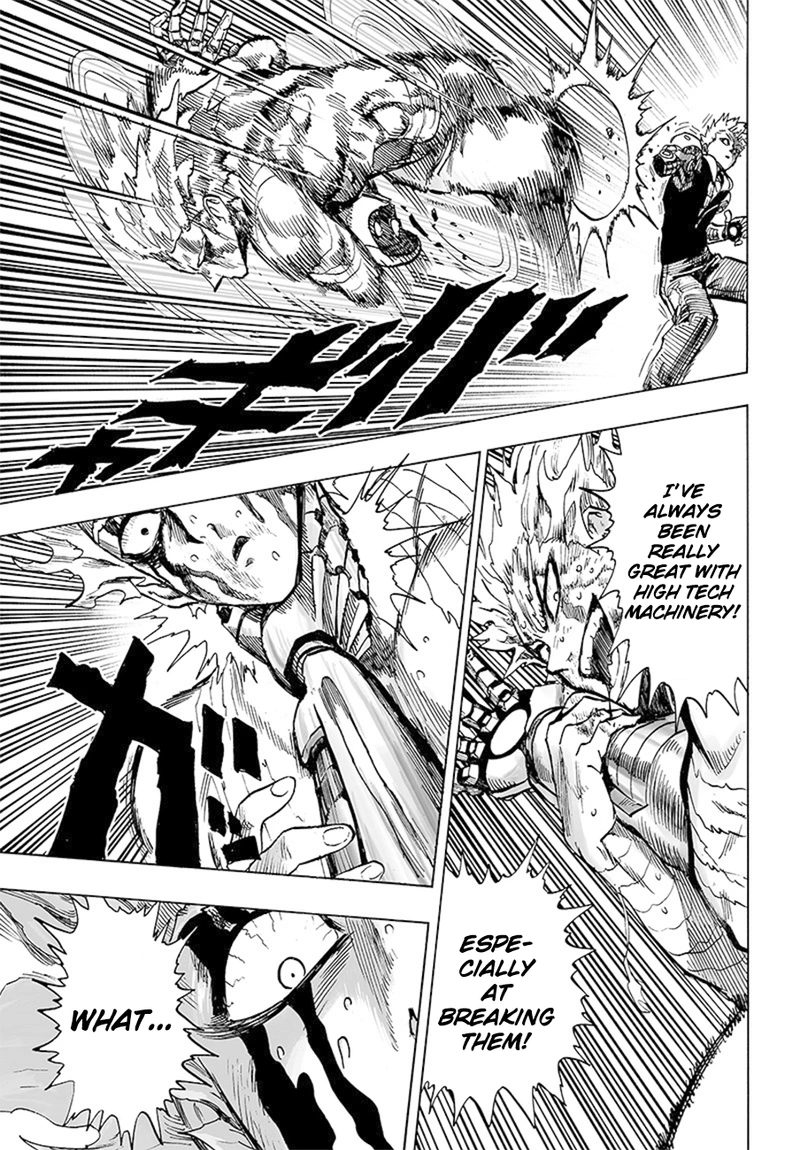 One Punch Man Manga Chapter 83 page 25 - The Cruel Staircase scene