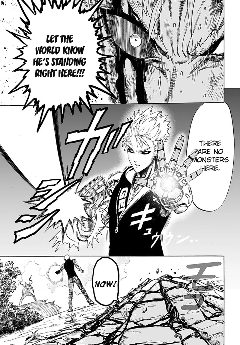 One Punch Man Manga Chapter 83 page 35 - The Cruel Staircase scene