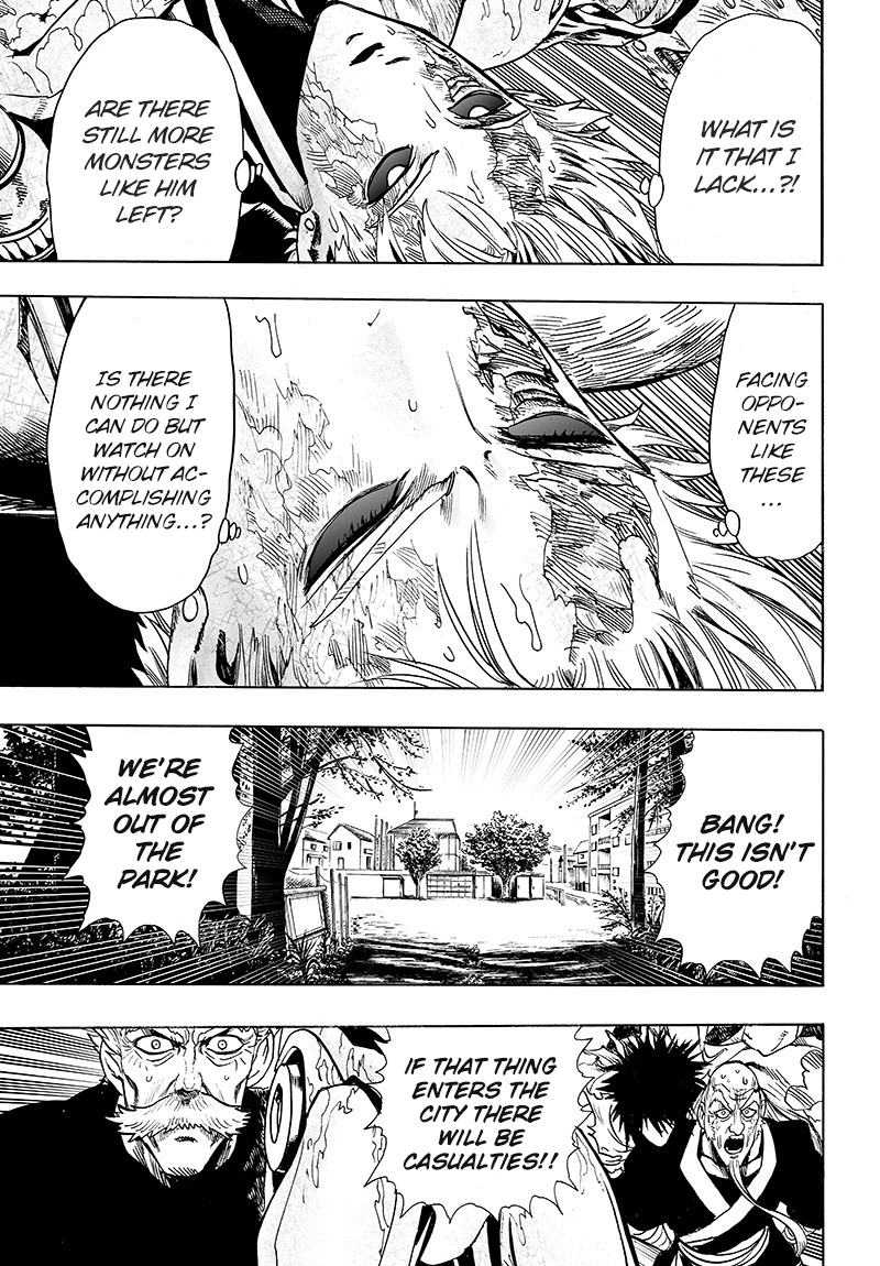 One Punch Man Manga Chapter 84 page 110 - Escalation scene