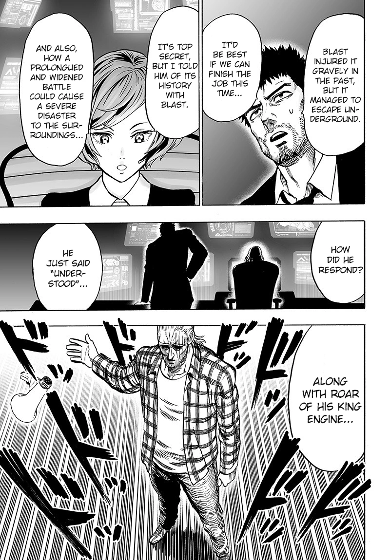 One Punch Man Manga Chapter 84 page 117 - Escalation scene