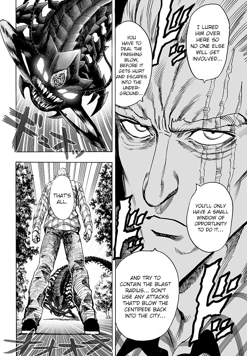 One Punch Man Manga Chapter 84 page 118 - Escalation scene